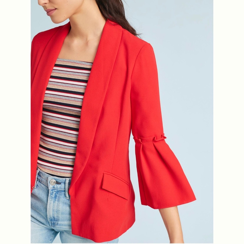 Anthro Sharmila Bell Sleeve Blazer NWT Large